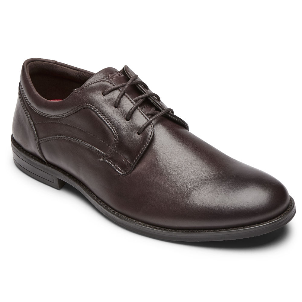 Rockport Mens Mykel Plain Toe - Oxfords Brown - WLX018735